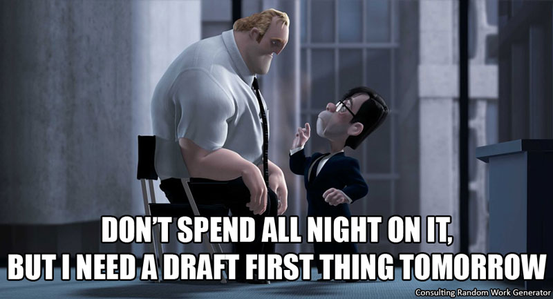 Don't spend the night on it, but I need a draft first thing tomorrow
